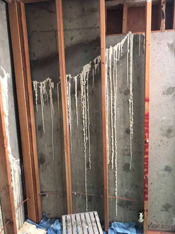 Polyurethane Injection Concrete Crack Repair - Basement